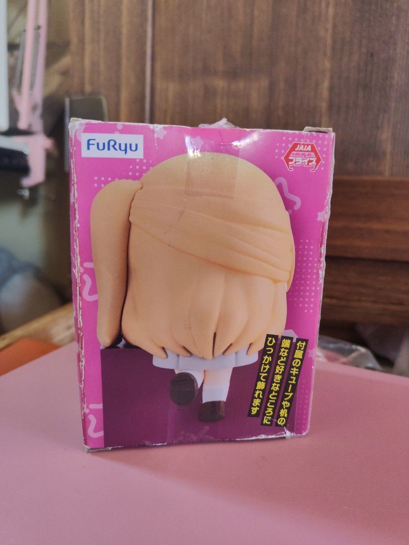 Oshi no Ko FuRyu Ruby Hikkake Figure (Category: Figurines & Statues) located in Zamboanga. Submitted by lunavinum (Listing ID 1470569008, Image 3). Description: - Character: Ruby from Oshi no Ko - Condition: Figure is brand new and still inside original plastic packaging wrapper - Inclusions: Pink display base cube and original box included - Box Condition: Minor shelf wear around the edges with original Japanese store price sticker attached - Au