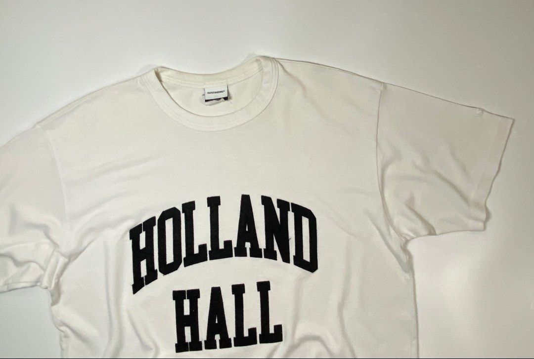Outstanding (Category: Tshirts & Polo Shirts ) located in Bago City. Submitted by johnpaul_gidlayan (Listing ID 1470685019, Image 3). Description: Outstanding (Holland Hall) Item Details Size: Small-Medium Dimension: 21.5x28 Sleeves: 8 Shoulder: 20 Condition: Excellent condtion (needwash) Color Rate: 9.3/10 Flaws: Stains on back (Item color vary due to lighting) — Price: 750+sf.