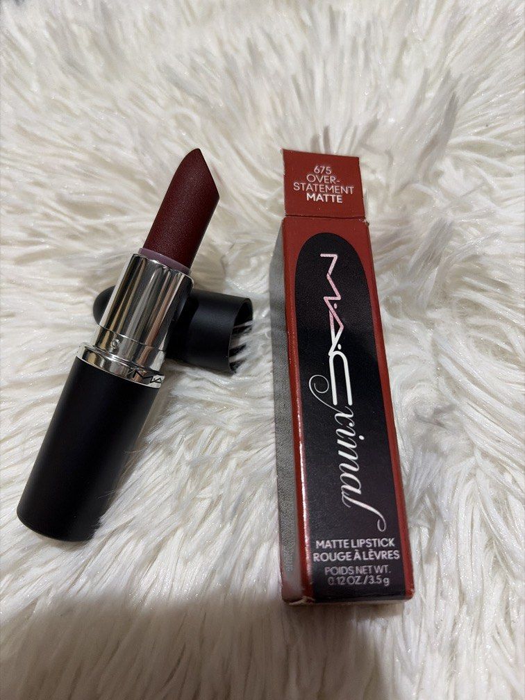 OVER STATEMENT MACXIMAL Matte Lipstick (Category: Makeup) located in Pugo. Submitted by caztraine (Listing ID 1470686133, Image 1). Description: 35pcs still available .