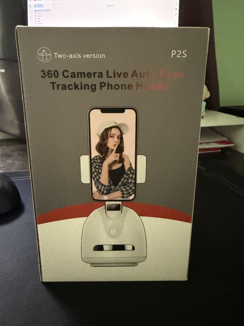 P2S 360 Camera Live Auto Face Tracking Phone Holder (Category: Mounts & Holders) located in Rizal. Submitted by jetdividor (Listing ID 1470574074, Image 3). Description: For sale 250 pesos.