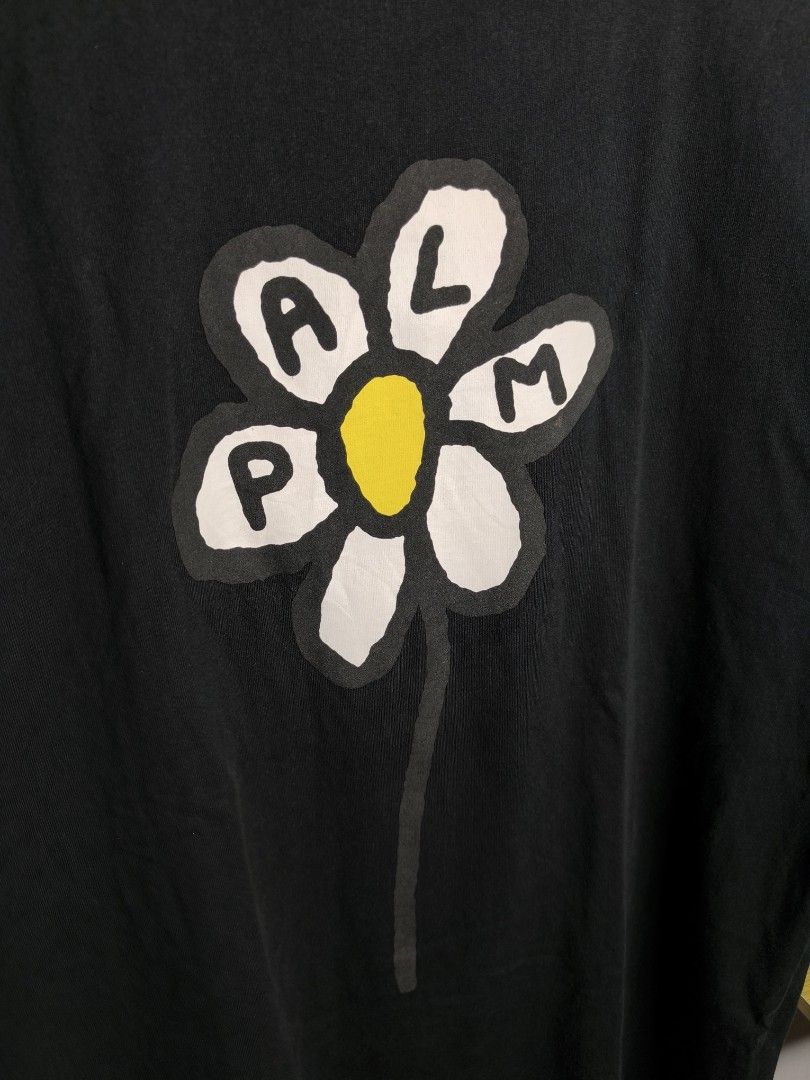 PALM ANGELS (Category: Tshirts & Polo Shirts ) located in Puerto Princesa. Submitted by thriftykoi (Listing ID 1470651792, Image 3). Description: 🔥PALM ANGELS🔥 🏷️Price: 649 📏Dimensions: 21 x 27.5 📐Size: M - L 🎨Color Rate: 9/10 ⭕Condition: 9/10 🩹Issue: minimal hairline.