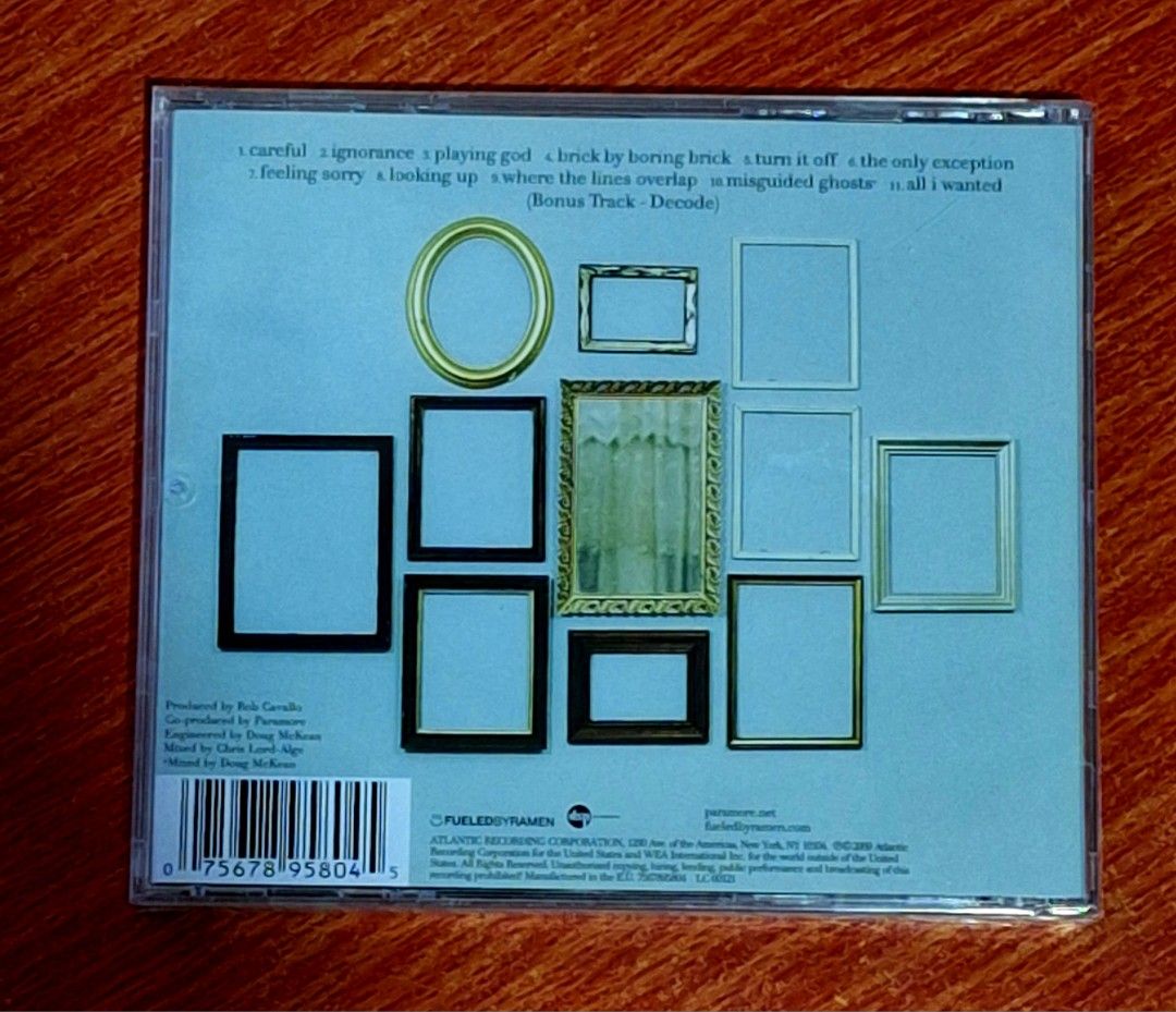 Paramore (Category: CDs & DVDs) located in Caloocan City. Submitted by collectionsitems (Listing ID 1470663983, Image 2). Description: Welcome to our shop KEY NECTION A DISCTION MUSIC AND VIDEO STORE! 👝Posted items are on hand. 💿🎧🎵💽🎷📽🎥 CD'S / DVD's Books & VINYL are all imported made in uk our local opm album and original in mint to nearmint & unsealead sealed brand new 🛒Pls add to cart to check stocks availability. 💵We sell quality pro