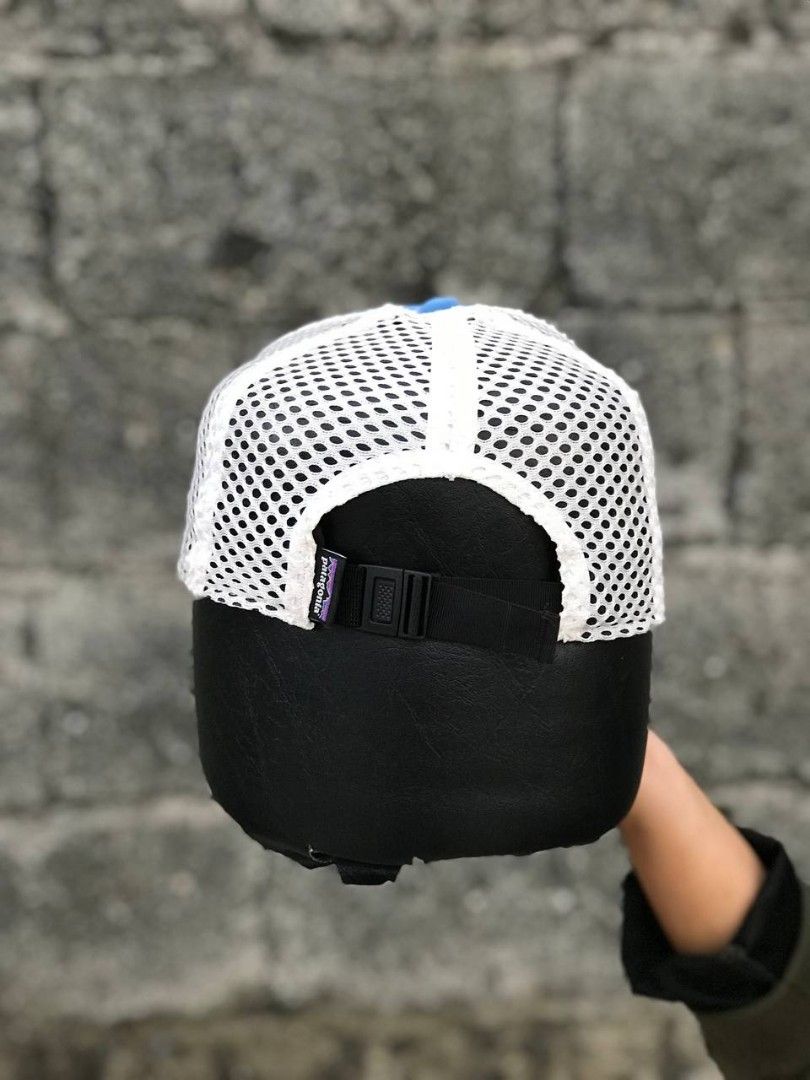 Patagonia Blue Duck Bill (Category: Caps & Hats) located in Manila. Submitted by jowiegarci63146 (Listing ID 1470562070, Image 3). Description: - Authentic Patagonia trucker hat in bright blue and white - Classic foam front panel with iconic woven mountain logo patch - Clean white mesh backing for breathability - Adjustable snapback closure for a customizable fit.