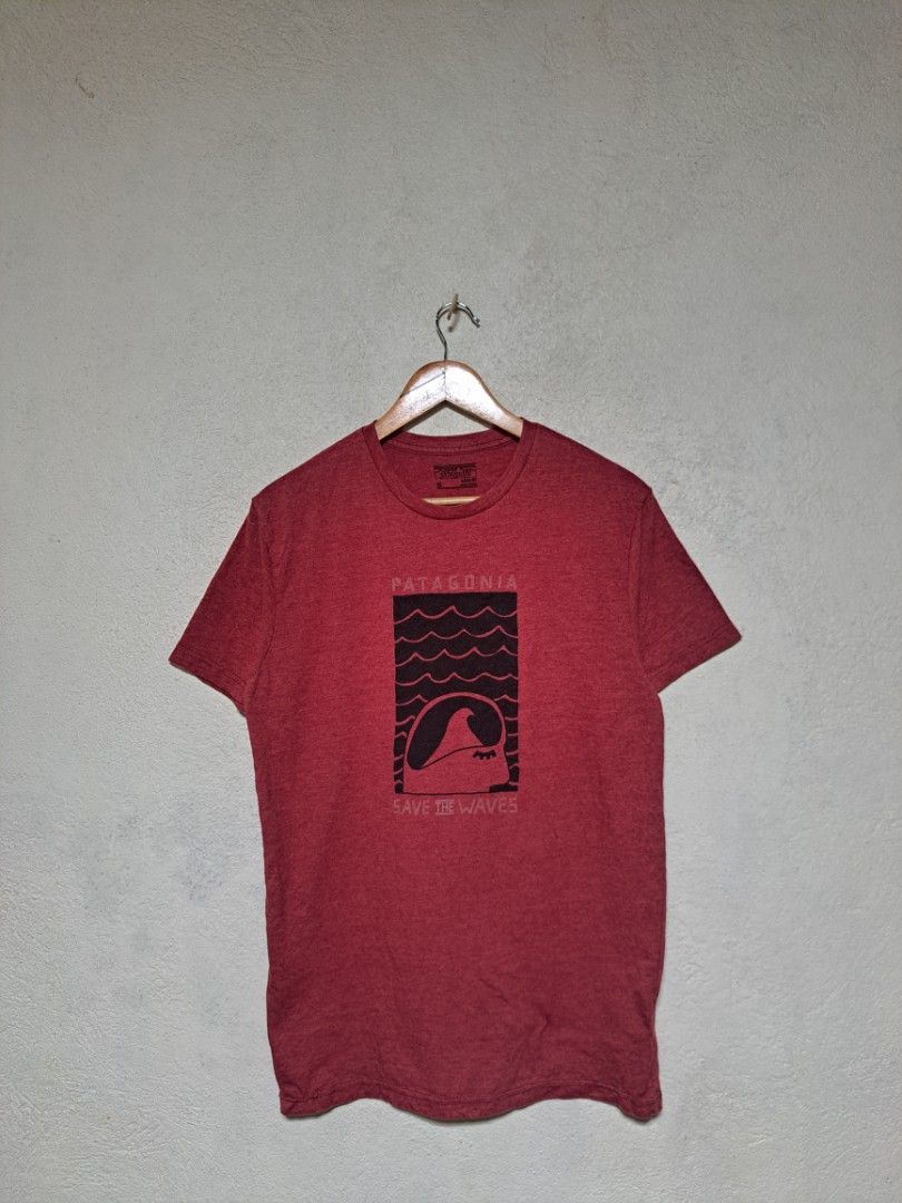 Patagonia Save the Waves Shirt (Category: Tshirts & Polo Shirts ) located in Dumaguete. Submitted by jayarbajad49160 (Listing ID 1470632273, Image 1). Description: Patagonia Saves The Waves Shirt (Authentic) -650 add sf Excellent Condition Color rate:9.5/10 No flaws Size medium Width:20 Length:29 Loc dumaguete city visayas.