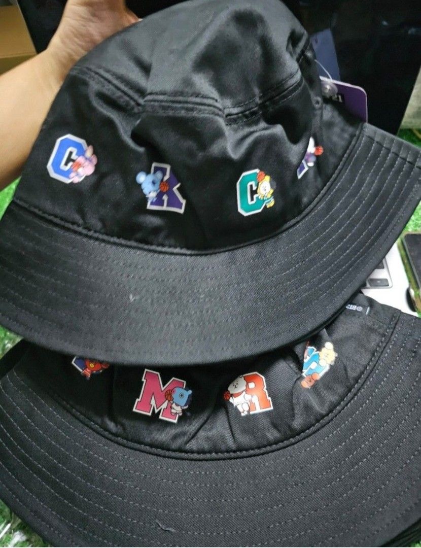 penshoppe bts bucket hat cap kpop bt21 (Category: K-Wave Merchandise) located in Pasig City. Submitted by jennieshoppe (Listing ID 1470664314, Image 2). Description: 4pcs available.