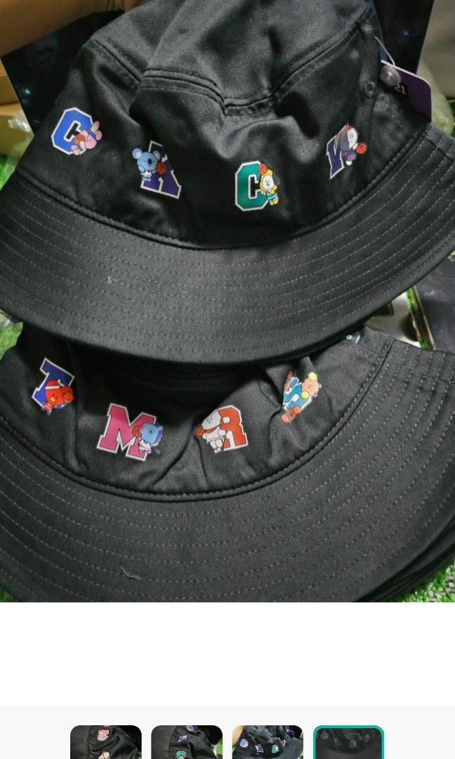 penshoppe bts bucket hat cap kpop bt21 (Category: K-Wave Merchandise) located in Pasig City. Submitted by jennieshoppe (Listing ID 1470664314, Image 3). Description: 4pcs available.