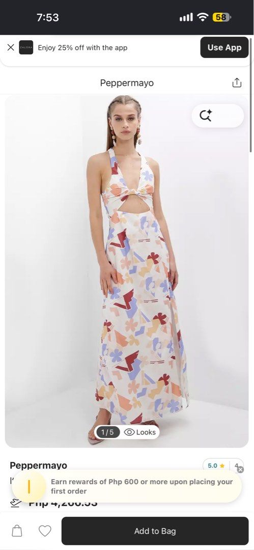 Peppermayo Printed Dress (Category: Dresses) located in Manila. Submitted by mamk0823 (Listing ID 1470667375, Image 1). Description: .