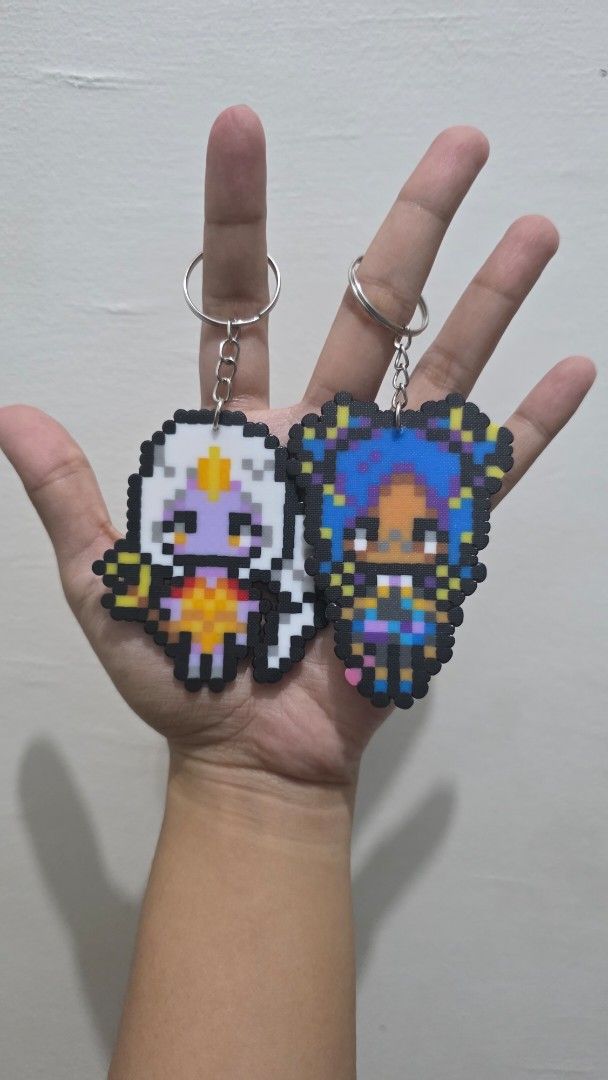 Perler Beads Accessories (Category: Handmade Craft) located in San Jose. Submitted by aintlyka (Listing ID 1470626316, Image 3). Description: Looking for souvenirs/giveaways that's unique? I gotchu! We are offering perler beads 💙 ✨ Anime characters ✨ Disney characters ✨ Game characters ✨ Pets ✨ Personalized name and many more... We can make keychains, pins, magnets and hair clips out of it in an affordable price..