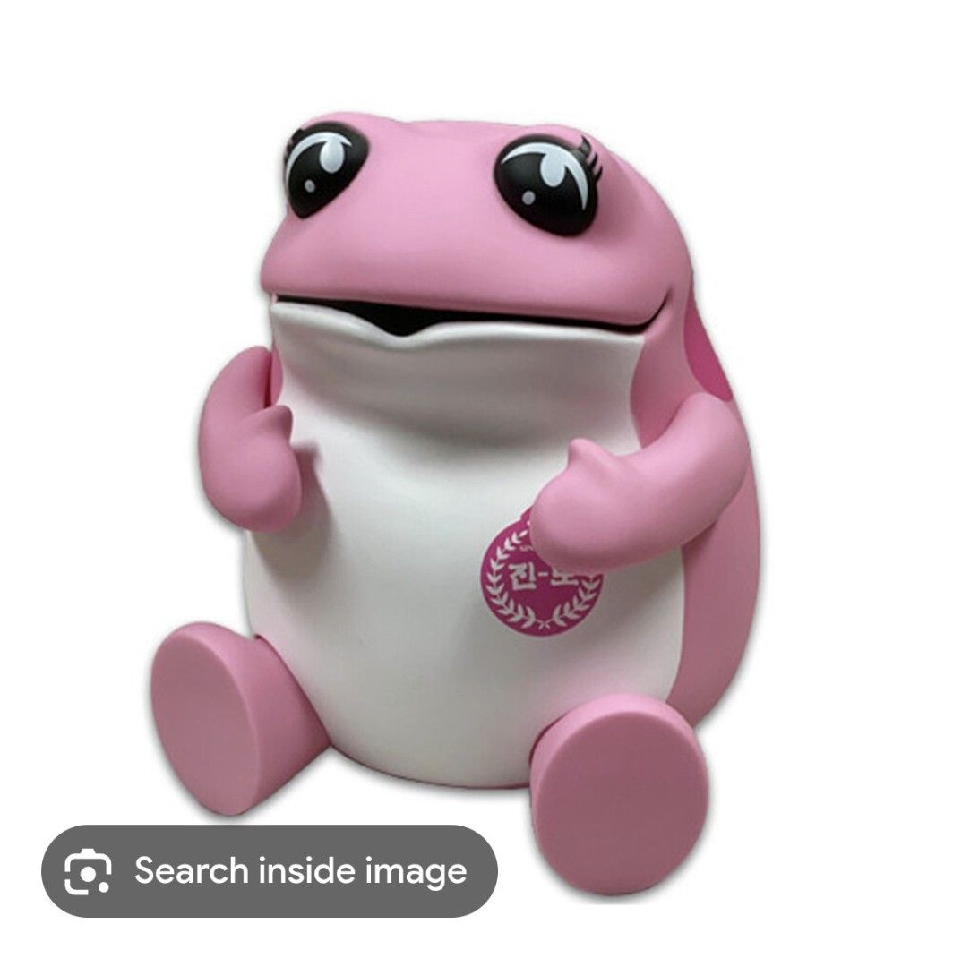 Large Toad Statue Pink Frog Figurine Collectible Toy, Toys & Collectibles, Figurines ...