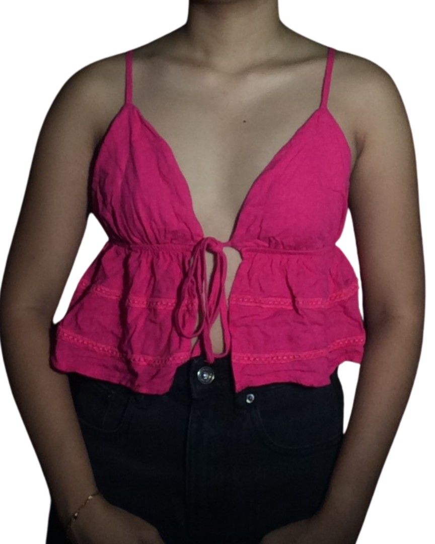 Pink Linen Summer Top (Category: Sleeveless) located in Valenzuela. Submitted by shop.airens (Listing ID 1470632629, Image 1). Description: .