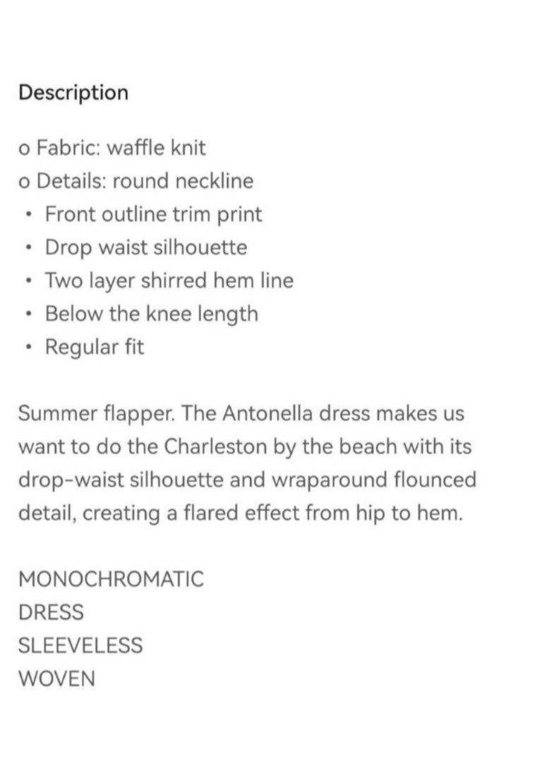 Plains and prints antonella dress (Category: Dresses) located in Cainta. Submitted by buena_shoppe (Listing ID 1470683452, Image 3). Description: brand new with tag avail in s, m and L size plus shipping fee last price posted.