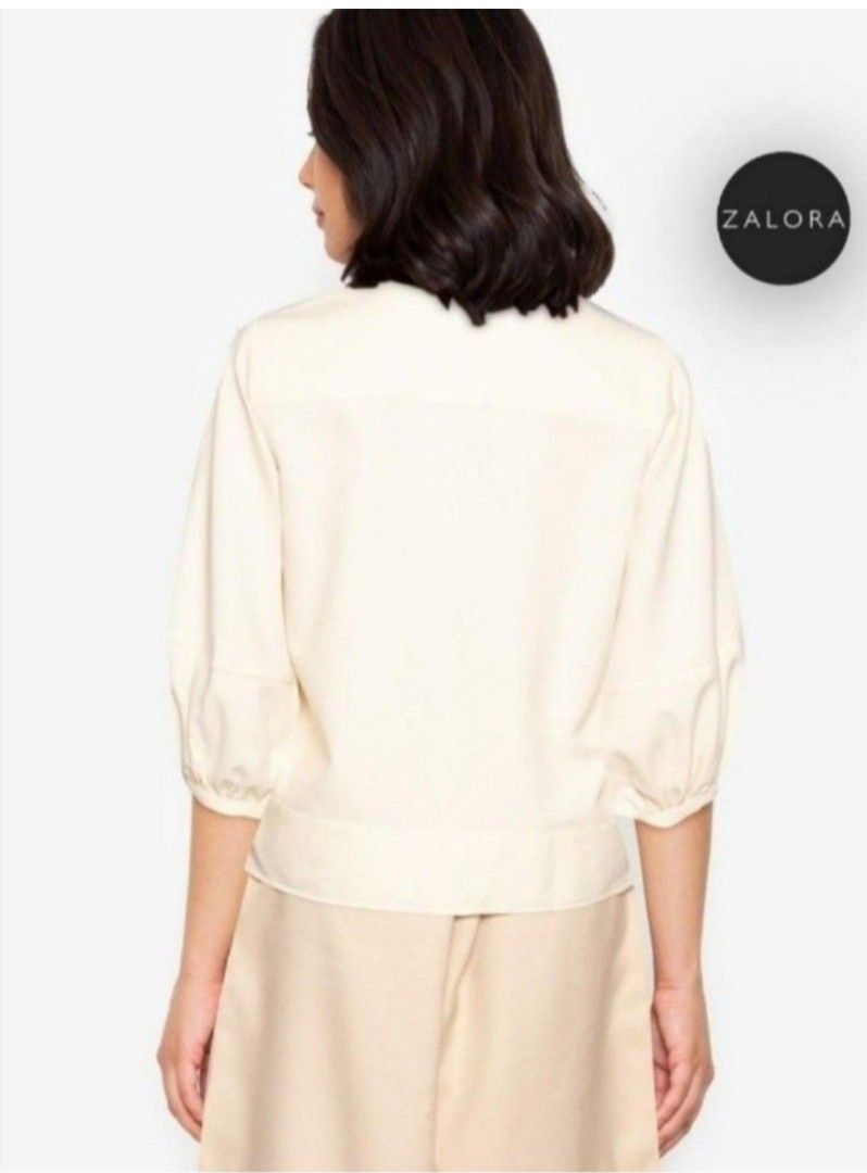Plains and prints top (Category: Blouses) located in Cainta. Submitted by buena_shoppe (Listing ID 1470679436, Image 2). Description: brand new with tag medium bust 38 in plus shipping fee last price posted.