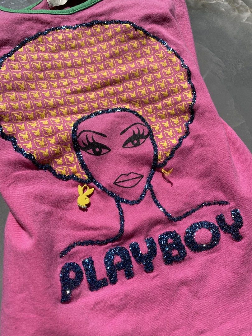 playboy halter top (Category: Sleeveless) located in Cavite. Submitted by selectedbymedea (Listing ID 1470569227, Image 2). Description: size small-medium .