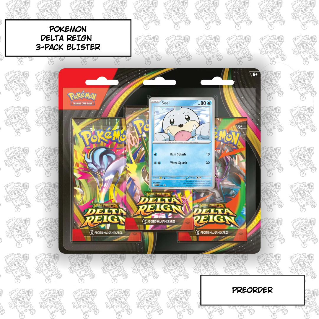 Pokemon Delta Reign ME06 3-Pack Blister, Toys & Collectibles, Trading ...