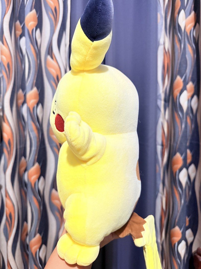 Pokemon Pikachu Dizzy Face (Category: Plushies & Soft Toys) located in Cavite. Submitted by projectplushie (Listing ID 1468383225, Image 3). Description: - Super soft and squishy round Pikachu plush - Features a funny dizzy eyes and open mouth expression - Bright yellow body with iconic brown tail stripes - Perfect addition to any Pokemon plush collection - WITH FLAWS (DISCOLORED BACK).