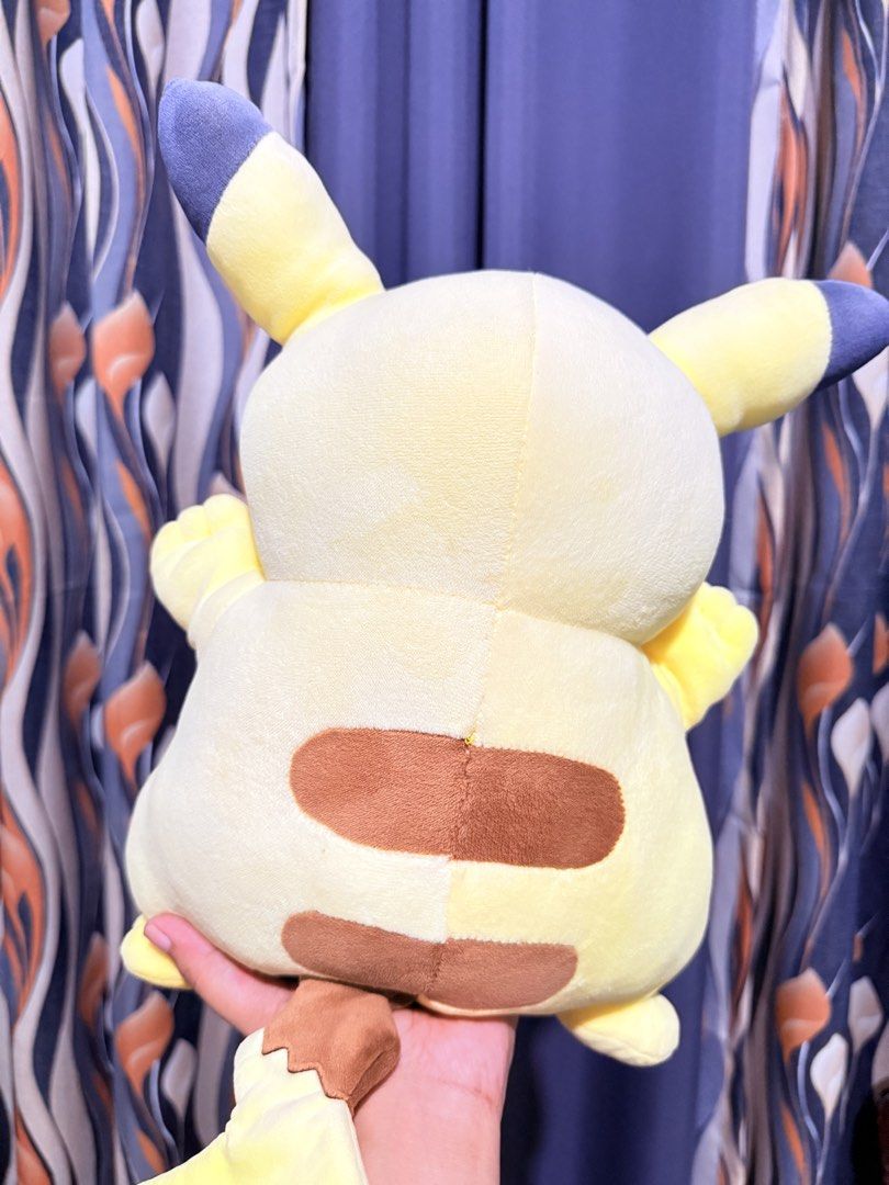 Pokemon Pikachu Dizzy Face (Category: Plushies & Soft Toys) located in Cavite. Submitted by projectplushie (Listing ID 1468383225, Image 2). Description: - Super soft and squishy round Pikachu plush - Features a funny dizzy eyes and open mouth expression - Bright yellow body with iconic brown tail stripes - Perfect addition to any Pokemon plush collection - WITH FLAWS (DISCOLORED BACK).