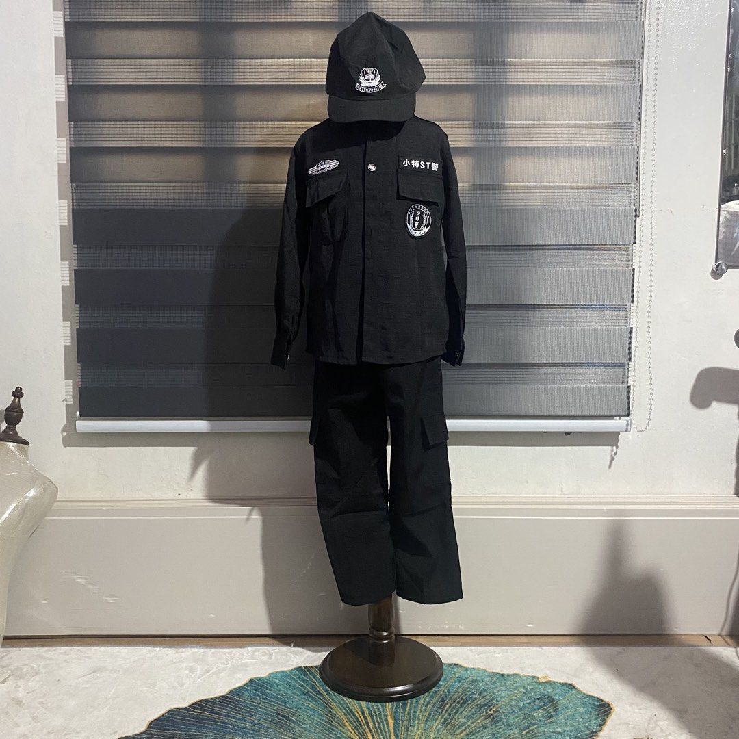 Police Costume Boy (Category: Babies & Kids Fashion) located in Caloocan City. Submitted by discusonlineshop (Listing ID 1470742359, Image 2). Description: 3 in 1.