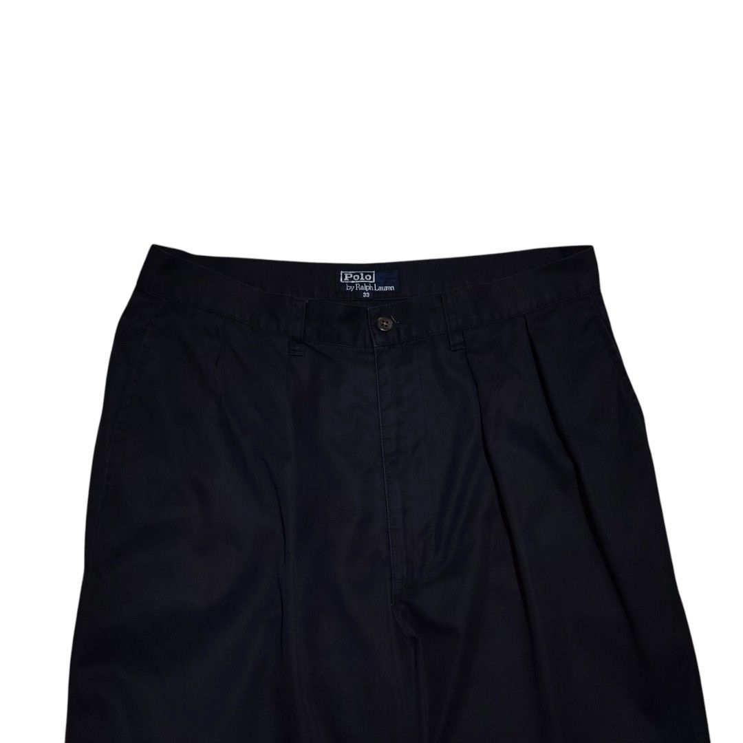 POLO RALPH LAUREN PLEATED CHINO PANTS (Category: Trousers) located in Dinalupihan. Submitted by jkthriftstore (Listing ID 1470697331, Image 3). Description: Price 🏷️ 850 Dimes Length: 42.5" Waist : 33" Inseems : 30.5" Rise : 11.5 Thighs : 12.5" Hem : 8.5" 📌Color may vary due to lighting 📌PM for more Details 📌 Payment through Gcash 📌 Courier : J&T🚛.