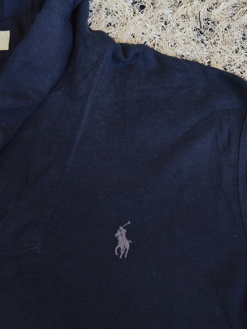 Polo Ralph Lauren Shawl Collar Pullover Sweater Navy Blue M (Category: Coats, Jackets and Outerwear) located in General Santos City (Dadiangas). Submitted by candaceazu76865 (Listing ID 1470686370, Image 3). Description: - Brand: Polo Ralph Lauren - Item: Shawl Collar Pullover Sweater - Color: Dark Navy Blue - Size: Medium - Material: Cotton blend (69% cotton, 29% viscose, 2% other fibers) - Origin: Made in Sri Lanka - Details: Two-button placket