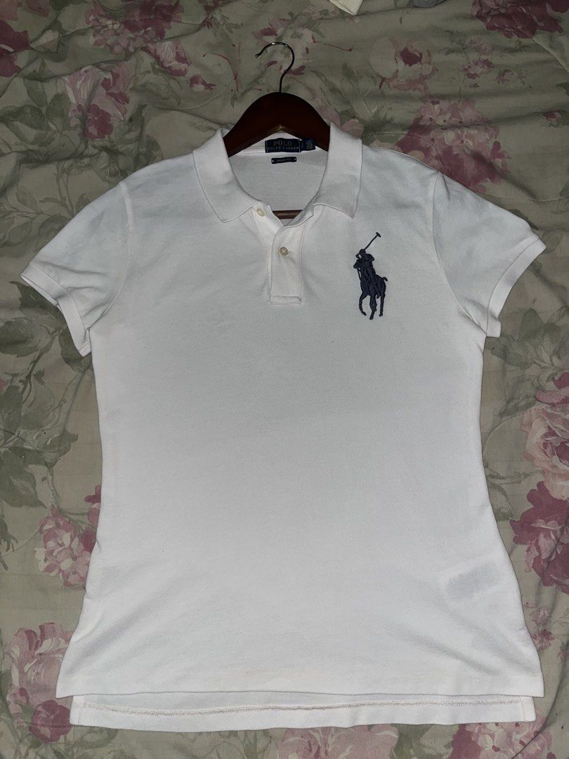 Polo Ralph Lauren White Big Pony (Category: Tshirts & Polo Shirts ) located in Luna. Submitted by wescart (Listing ID 1470705526, Image 2). Description: W 17.5 L 25 Issue: may onting stain kita sa picture Like New.