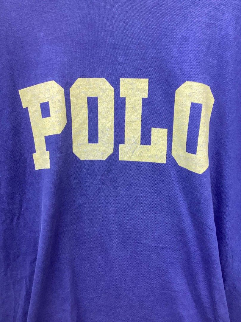 Polo RL Spellout Tee (Category: Tshirts & Polo Shirts ) located in Balanga. Submitted by archivefine_ds (Listing ID 1470658230, Image 2). Description: Polo RL Spellout Tee size M on tag 9/10 condi, need wash w 20 L 29 350+sf.