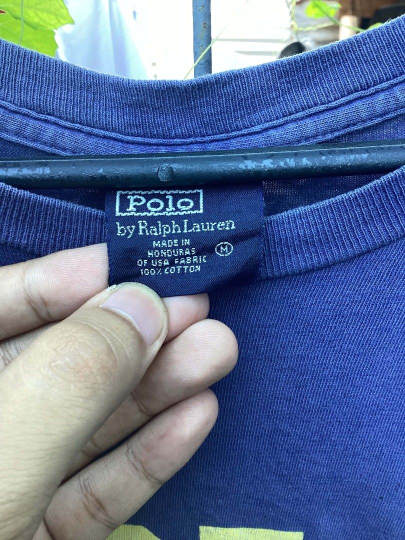 Polo RL Spellout Tee (Category: Tshirts & Polo Shirts ) located in Balanga. Submitted by archivefine_ds (Listing ID 1470658230, Image 3). Description: Polo RL Spellout Tee size M on tag 9/10 condi, need wash w 20 L 29 350+sf.