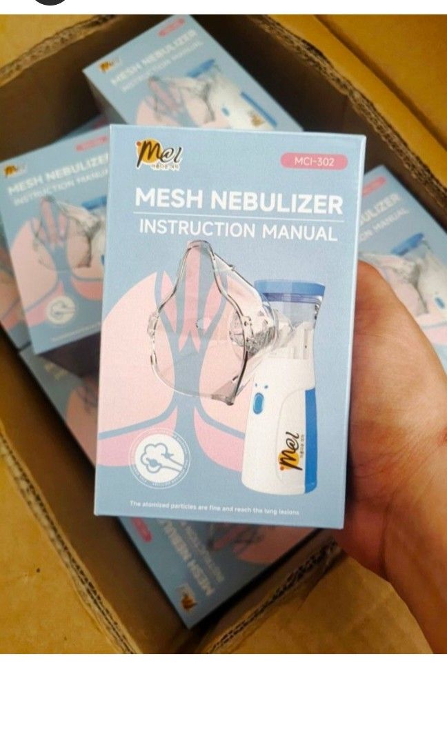 Portable Nebulizer (Category: Medical Supplies & Tools) located in Valenzuela. Submitted by shesstore (Listing ID 1470568921, Image 2). Description: For only ₱250 discounted price with free battery included pm for inquiries ♥️.