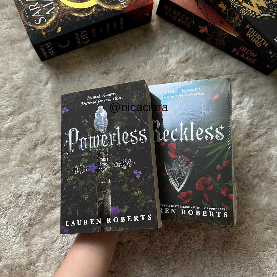 Powerless and Reckless by Lauren Roberts (Category: Storybooks) located in Dauis. Submitted by nicaciara (Listing ID 1470725966, Image 3). Description: 🔅Authentic and brand new books 🔅Less ₱40 per book if you purchase 3 or more, browse my listings for more books :) 🔅₱400 per book - Powerless and Reckless by Lauren Roberts | Paperback.