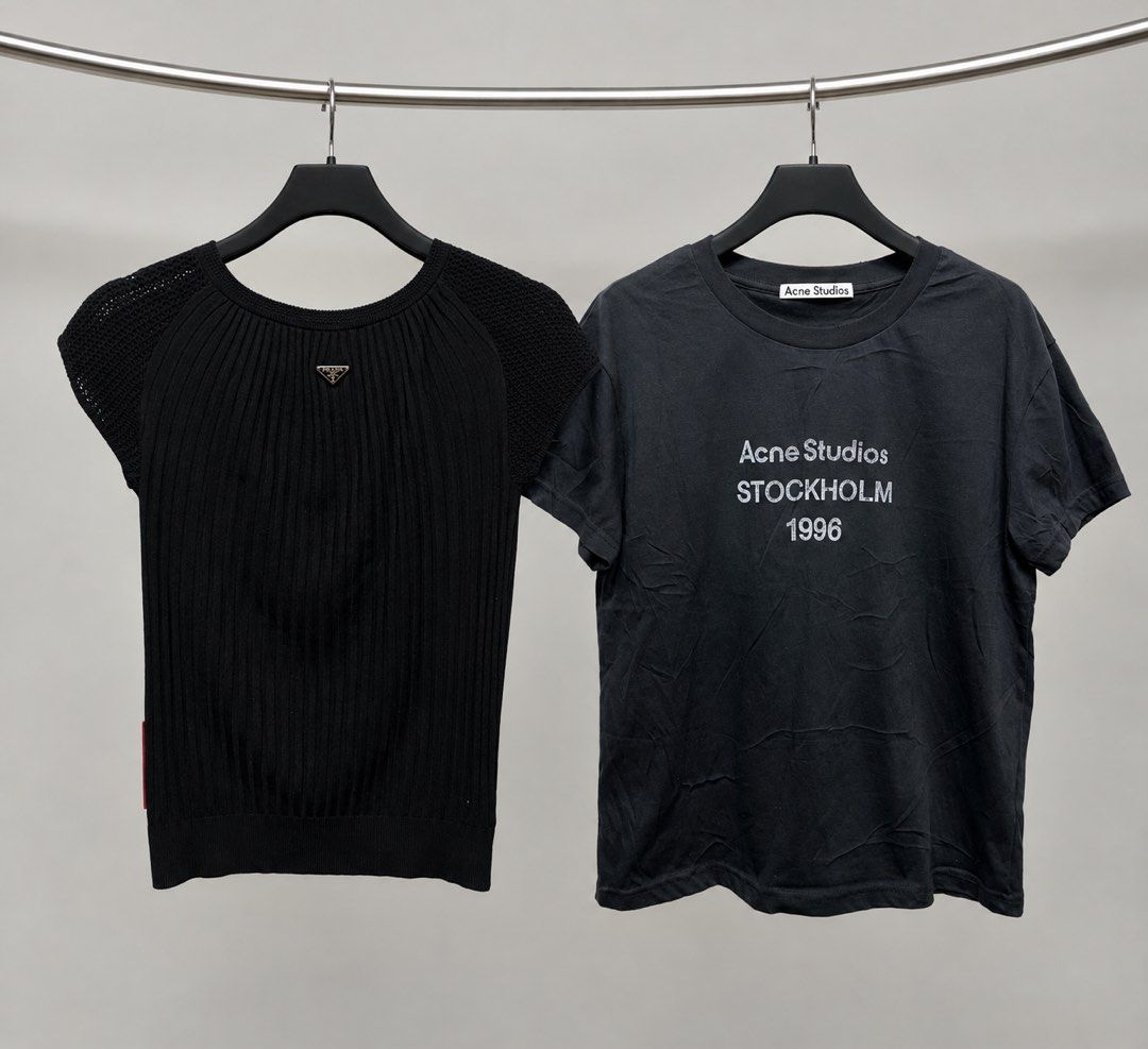▪️Prada | Acne Studio shirt top (Category: Luxury Apparel) located in Makati City. Submitted by aveltot_rig (Listing ID 1470681781, Image 1). Description: .