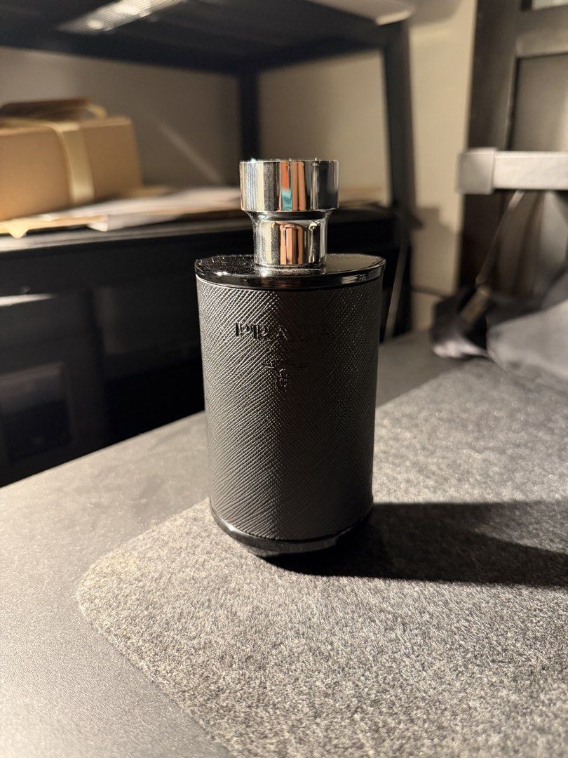 Prada L’Homme Intense 100ml (Category: Fragrance & Deodorants) located in Makati City. Submitted by jumbo_rat (Listing ID 1470688281, Image 2). Description: Prada L’Homme Intense 100ml Bought Last September 2026 97/100ml Original and Authentic from Mall (Rustan’s Makati).