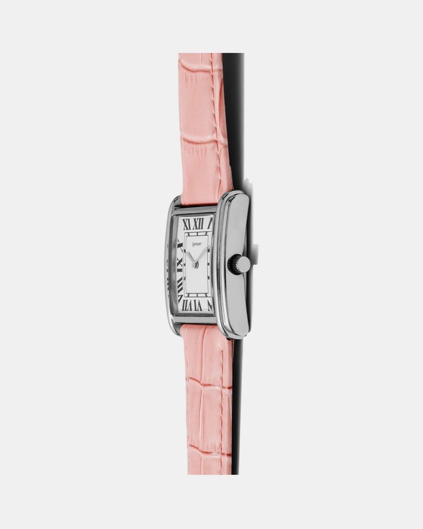 Pre-order / Laphont – Bloc Large Silver Watch Pink/Eggshell Edition (Category: Women's Watches) located in San Antonio. Submitted by melodramaforever (Listing ID 1470638164, Image 3). Description: PRE-ORDER! Laphont – Bloc Large Silver Watch Pink/Eggshell Edition This pre-order requires full payment. ETA to PH: 3-4 weeks upon ordering Details: - Brutalism inspired stepped Stainless Steel case - Genuine Cowhide Band - Classic Roman Numeral Dial - 