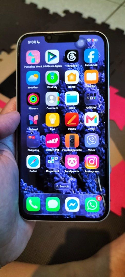 Preowned Iphone 13 128gb (Category: iPhone 13 Series) located in Tagaytay City. Submitted by mommaowl888 (Listing ID 1470562439, Image 3). Description: FOR SALE: iPhone 13 Starlight 128GB (Globe Locked) ✅ iPhone 13 Starlight ✅ 128GB Storage ✅ Supports Globe, TM & GOMO SIM/eSIM ✅ Battery Health: 85% ✅ Purchased February 2025 ✅ True Tone Working ✅ No History of Repair ✅ Face ID Working ✅ All Functions Working Perfectly ✅ Complete with Original Box 