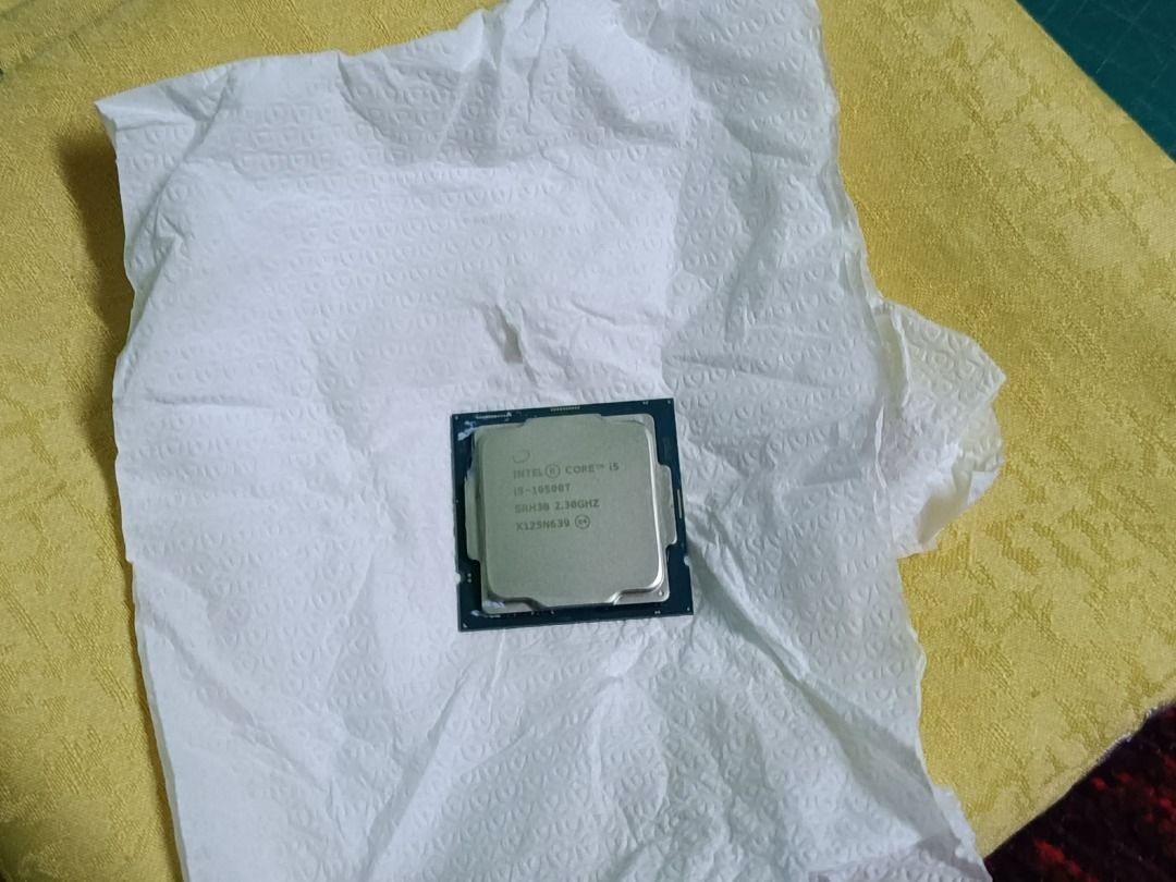 processor i5 10500t 10th gen (Category: Computer Parts) located in Quezon City. Submitted by carou85958 (Listing ID 1470708056, Image 2). Description: 100% working good intel i5 10500t 10th gen 6cores 12threads prize p4k 1pc only pwede mag dala ng pang test para iwas duda iwas scam 17 ibp road batasan hills qc .