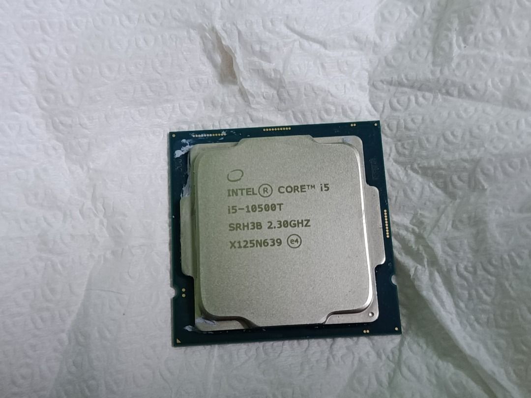 processor i5 10500t 10th gen (Category: Computer Parts) located in Quezon City. Submitted by carou85958 (Listing ID 1470708056, Image 1). Description: 100% working good intel i5 10500t 10th gen 6cores 12threads prize p4k 1pc only pwede mag dala ng pang test para iwas duda iwas scam 17 ibp road batasan hills qc .