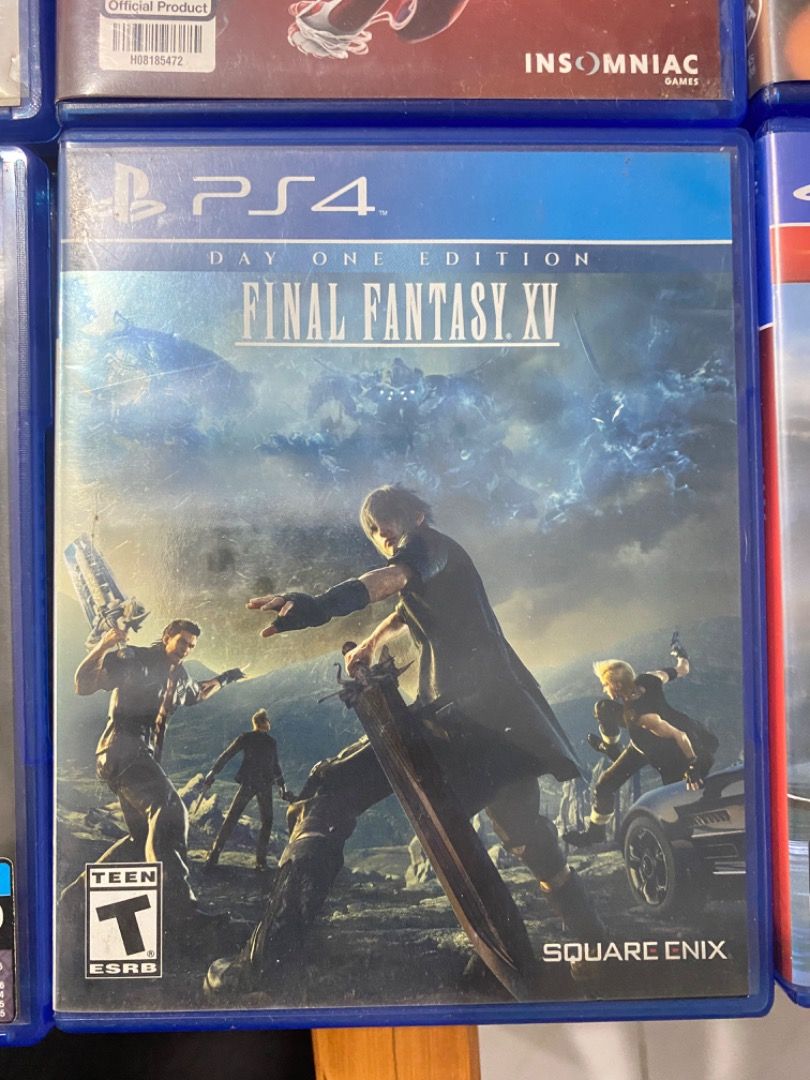 PS4 Games Bundle (Category: PlayStation) located in Mandaluyong City. Submitted by katiermrzzz (Listing ID 1470662658, Image 3). Description: - Bundle of 8 physical PS4 games: God of War (PlayStation Hits), Final Fantasy XV Day One Edition, The Last of Us Remastered, Naruto Shippuden Ultimate Ninja Storm 4 Road to Boruto, and Marvel's Spider-Man, etc. - Includes original standard blue cases with intact cover art - Region-appropriate releases - Pe