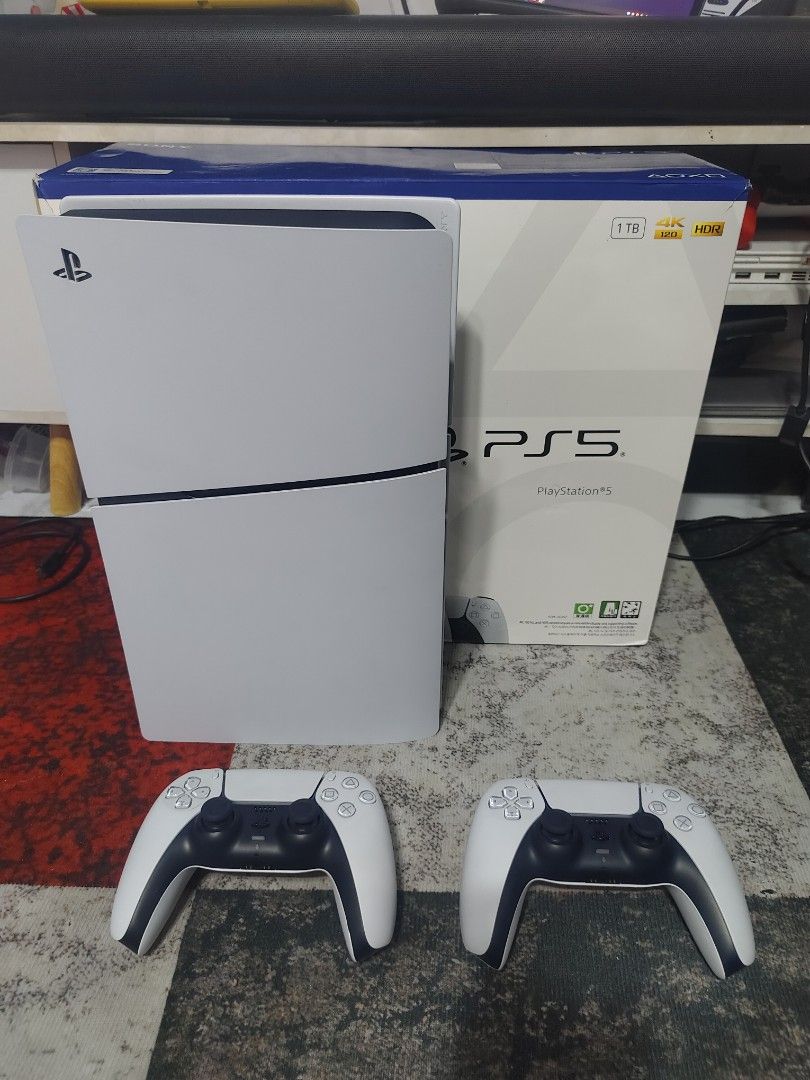 Ps5 Slim Matte Disc Edition (Category: PlayStation) located in Binan City. Submitted by olxph_401981327 (Listing ID 1470605558, Image 1). Description: For Sale or Swap! Ps5 Slim 1tb Matte Model 13.0 firmware with: Box 2 ds5 controllers hdmi powercord charging cable 7 months pa lang.. warranty until March 2027 35k Last Price 33k if 1 controller lang kasama pwede ko lagyan ng games...