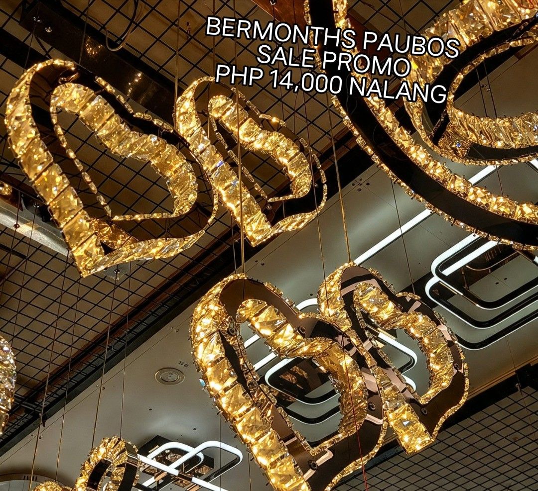 pure crystal hanging drop lamp fixtures (Category: Lighting) located in Antipolo. Submitted by homelightingtrading (Listing ID 1470657040, Image 2). Description: 🎉 PAUBOS BerMonths Promo! Limited stock – grab yours now! #SaleAlert #LimitedStock.