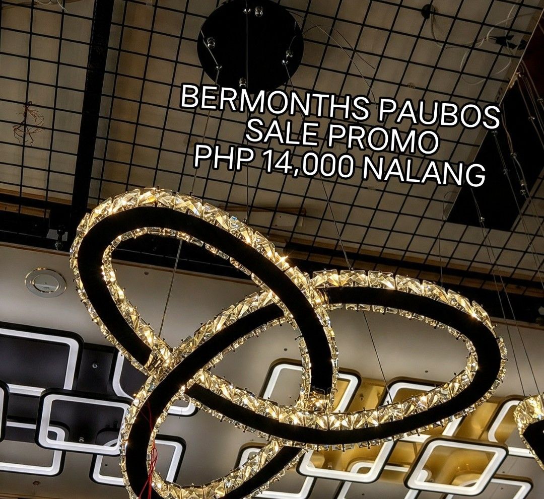 pure crystal hanging drop lamp fixtures (Category: Lighting) located in Antipolo. Submitted by homelightingtrading (Listing ID 1470657040, Image 3). Description: 🎉 PAUBOS BerMonths Promo! Limited stock – grab yours now! #SaleAlert #LimitedStock.
