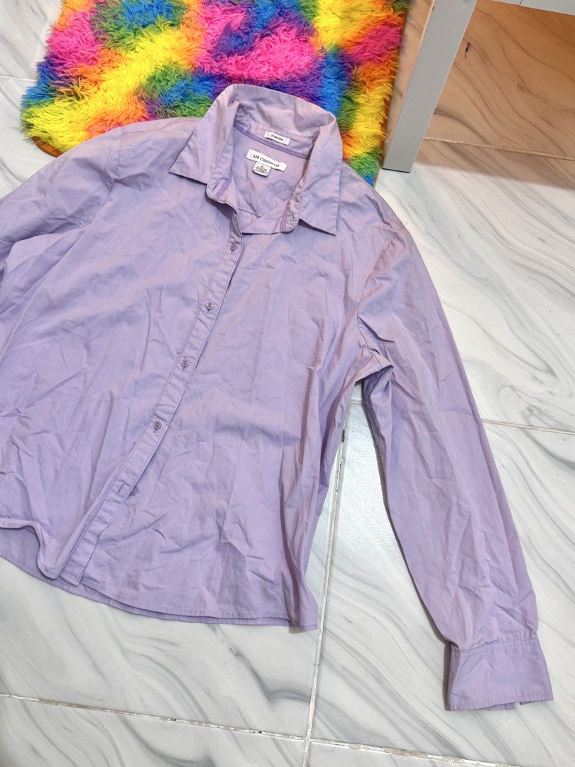 Purple Polo Longsleeves (Category: Longsleeves) located in Bulacan. Submitted by archivesbyjanine (Listing ID 1470681549, Image 2). Description: Fit xs-m.