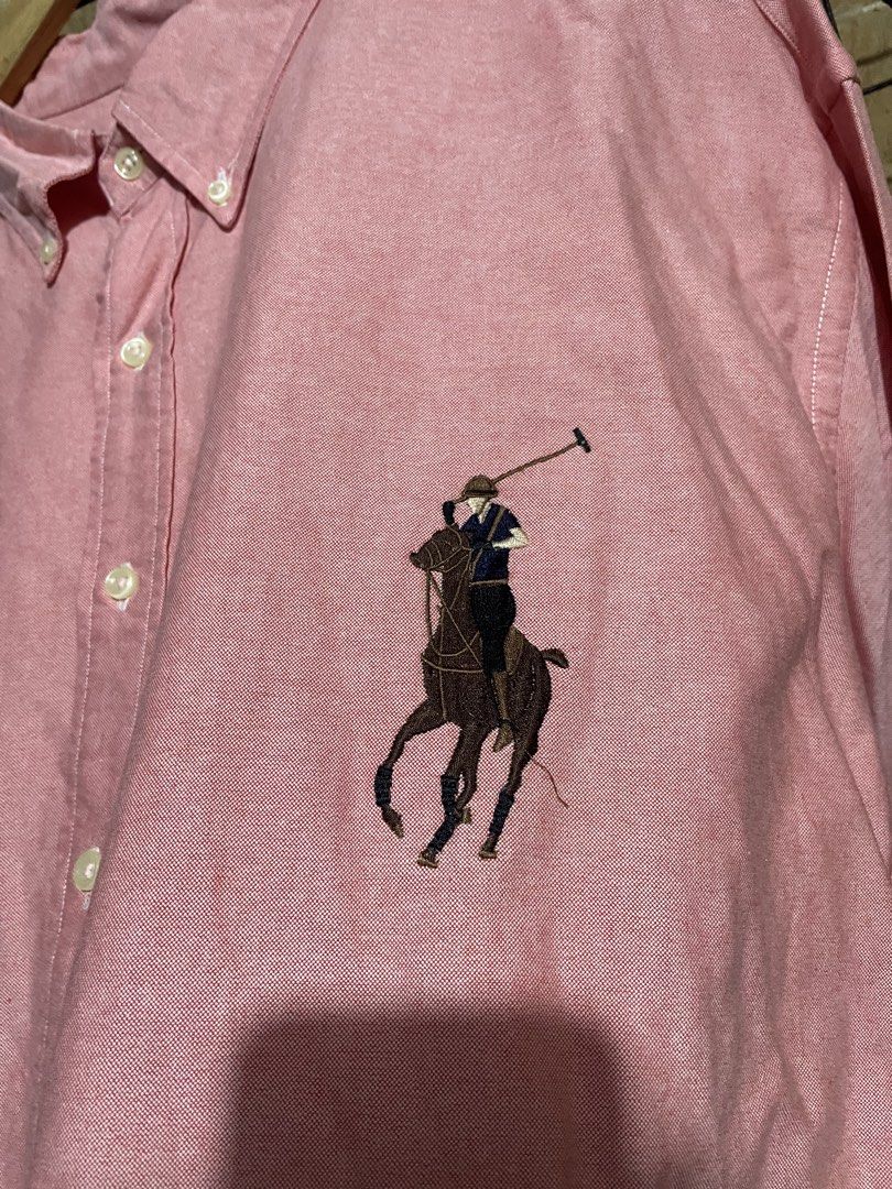 Ralph lauren big logo button down shirt (Category: Formal Shirts) located in Pateros City. Submitted by toogood.mnl (Listing ID 1470632857, Image 3). Description: Ralph Lauren button down shirt Big logo W-27 L-32 Missing wash tag Excellent condition .
