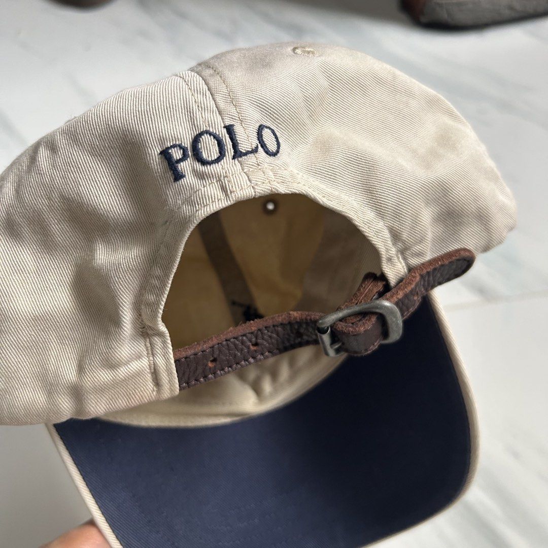 Ralph Lauren Cap (Category: Caps & Hats) located in Las Pinas. Submitted by __snow (Listing ID 1470722163, Image 2). Description: AVAILABLE Ralph Lauren Leather Strap Cap Authentic Minimal issue: sweatband stain (unnoticeable).