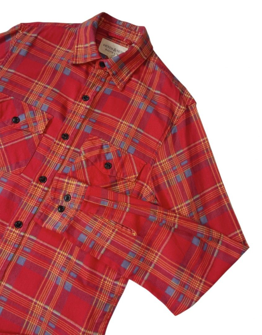 Ralph Lauren Denim & Supply Flannel L/s (Category: Luxury Apparel) located in Davao. Submitted by jecks9 (Listing ID 1470588116, Image 2). Description: size xs on tag width: 19 inch length: 27 inch shoulder: 16 inch sleeves: 26 inch excellent condition 9/10 colorate see photos for details still presentable to wear MAKE OFFER 📌.