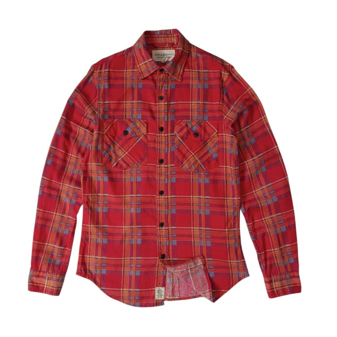 Ralph Lauren Denim & Supply Flannel L/s (Category: Luxury Apparel) located in Davao. Submitted by jecks9 (Listing ID 1470588116, Image 1). Description: size xs on tag width: 19 inch length: 27 inch shoulder: 16 inch sleeves: 26 inch excellent condition 9/10 colorate see photos for details still presentable to wear MAKE OFFER 📌.