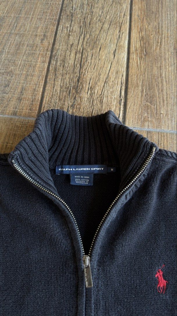 RALPH LAUREN KNITTED (Category: Coats, Jackets and Outerwear) located in Manila. Submitted by urban.vintage (Listing ID 1470588444, Image 3). Description: ISSUE: NONE (NEED WASH) MOP :GCASH (NO COD) SHIP VIA: LALAMOVE & J&T LOCATION: PASIG CITY LENGTH: 25 WIDTH : 20.