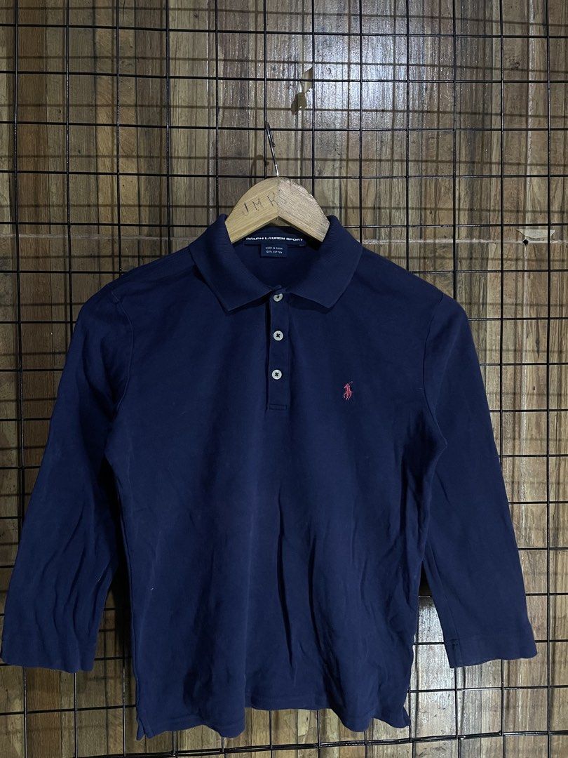 Ralph Lauren long sleeve polo (Category: Shirts) located in Pateros City. Submitted by toogood.mnl (Listing ID 1470640408, Image 1). Description: Ralph Lauren long sleeve polo W-17 L-23 No issue Excellent condition .