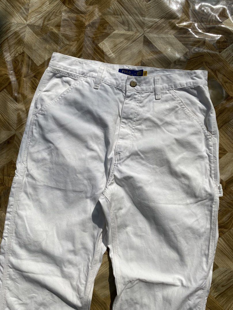 Ralph Lauren Polo Carpenter White Pants (Category: Jeans) located in Davao. Submitted by workmensph (Listing ID 1470715155, Image 3). Description: Waist: 35” Length: 38.5” Leg Opening: 9” Excellent Condition.
