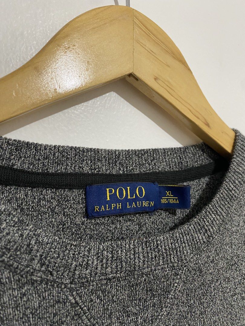 Ralph Lauren Pullover Gray (Category: Hoodies) located in Batangas. Submitted by got.thrift (Listing ID 1470575419, Image 2). Description: W-25 L-28 Like New No Issue.