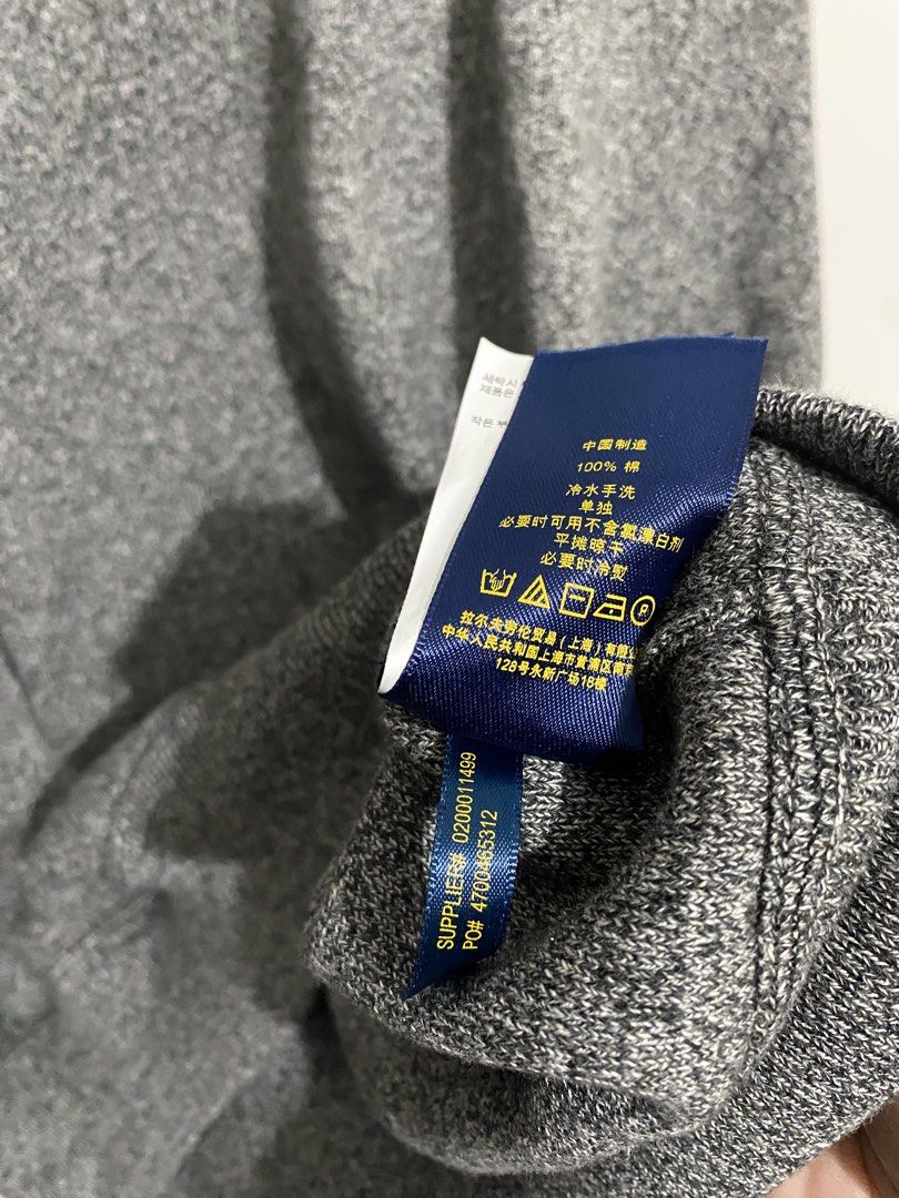 Ralph Lauren Pullover Gray (Category: Hoodies) located in Batangas. Submitted by got.thrift (Listing ID 1470575419, Image 3). Description: W-25 L-28 Like New No Issue.