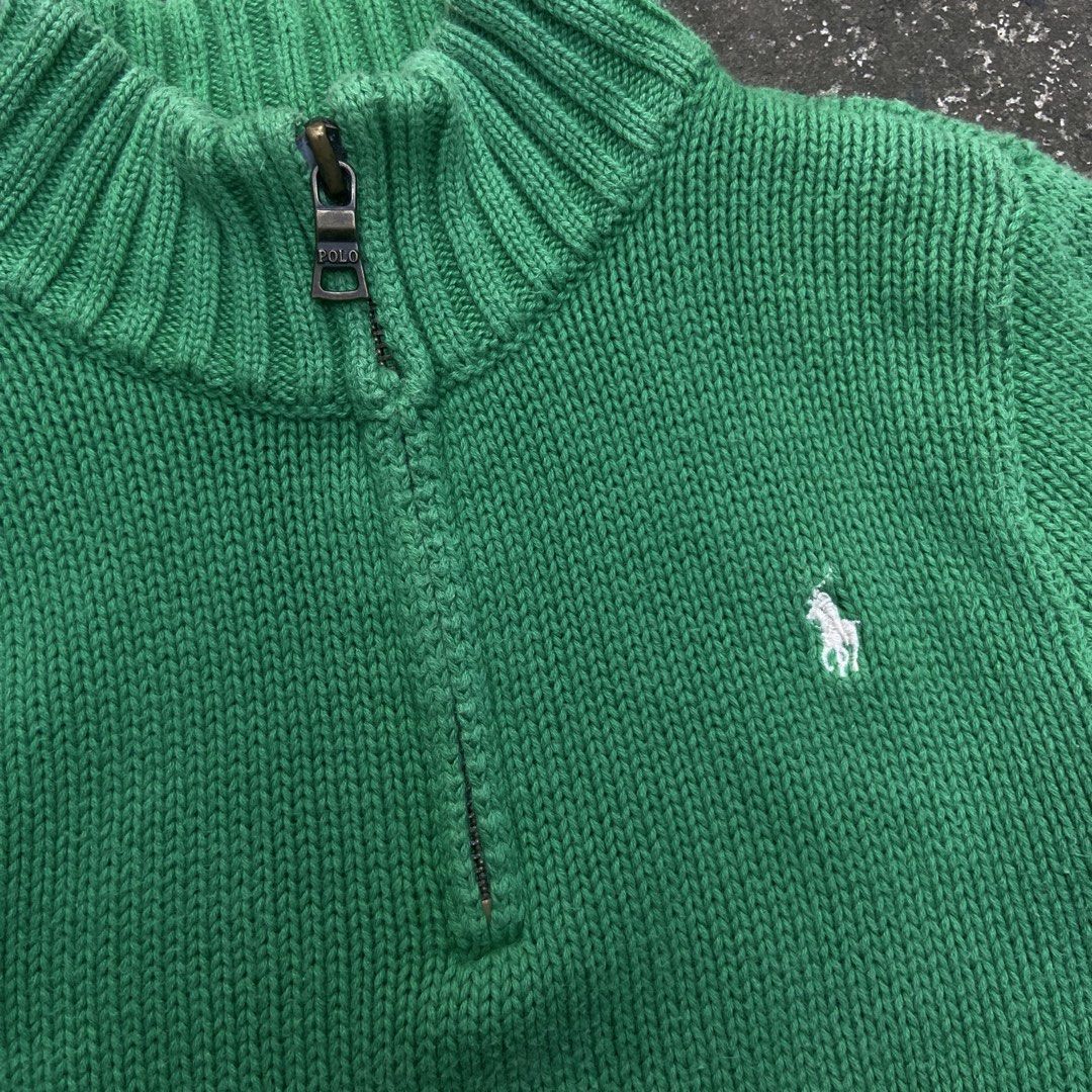Ralph Lauren Quarter Zip Knit Sweater (Category: Babies & Kids Fashion) located in Angeles City. Submitted by eriellynngotvintage (Listing ID 1470669745, Image 2). Description: 13x17 3T on tag Good Condition. See photo for details 800 Angeles City Pampanga.