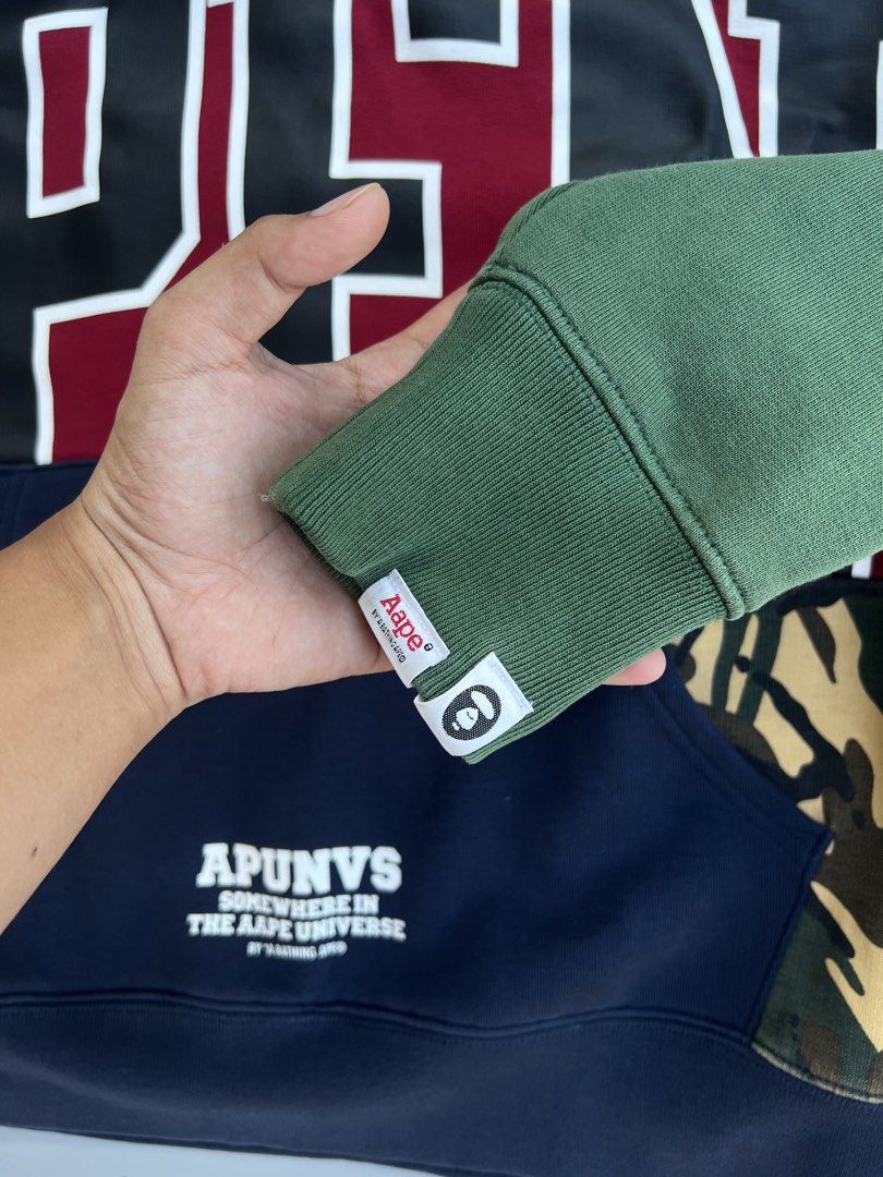 RARE AAPE JACKET AUTHENTIC (Category: Coats, Jackets and Outerwear) located in Talisay. Submitted by avb_thrifts (Listing ID 1470648068, Image 3). Description: Medium best fit Issue: small stain lng nasa picture Overall condition is excellent .